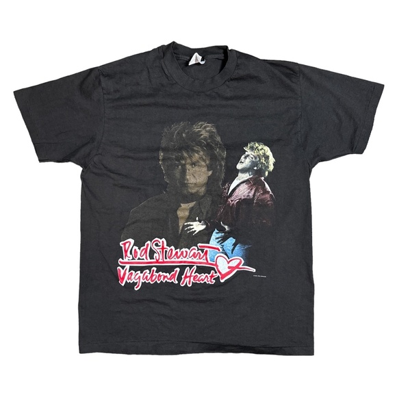 Hanes Other - Vintage 90s Rod Stewart Vagabond Heart Tour 1991 92 Single Stitch T Shirt Mens L